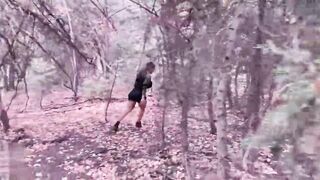 Outdoors Anal Nach Trail Walk Gefickt Big Booty Cougar