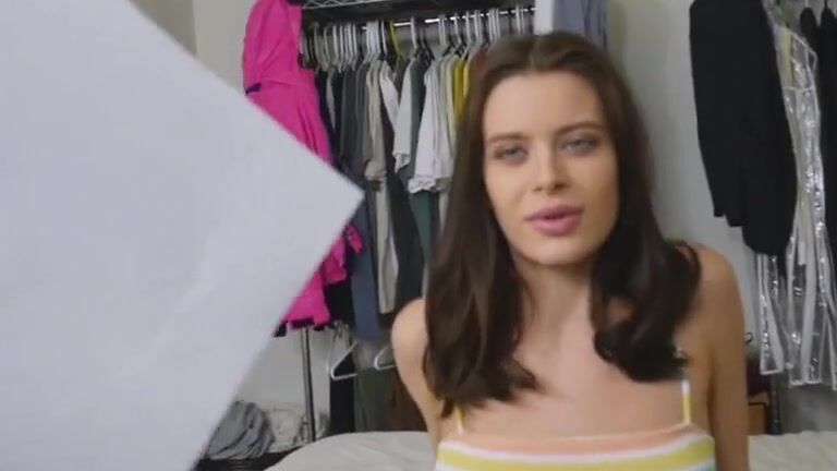 Lovely Dark Hair Hot Lana Rhoades Wraps Her Thirsty Lips Around