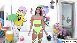 NYMPHO Cute 18 yo Catalina Ossa loves creampies