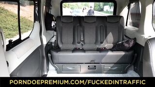 NAILED IN TRAFFIC - Indonesian screwed in hardcore car banged!