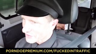 NAILED IN TRAFFIC - Indonesian screwed in hardcore car banged!