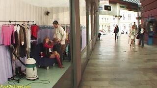 public anal at the shopping mall