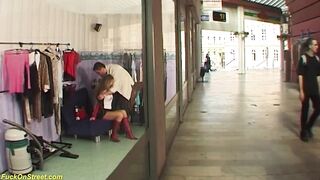 public anal at the shopping mall