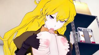 RWBY: Futa Ruby & Futa Blake Fucked Yang by Turn