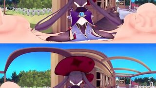 [VR 360 4K] Mona Genshin Impact Oral Sex and Standing