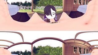 [VR 360 4K] Mona Genshin Impact Oral Sex and Standing