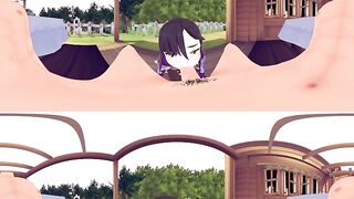 [VR 360 4K] Mona Genshin Impact Oral Sex and Standing