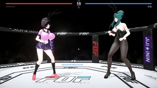 Nailed or Fight [hentai 3D Game] Ep.1 Sex Wrestling with a Bunny