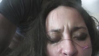 Running Train on Pregnant Mom Lady Red with Cuckold Husband