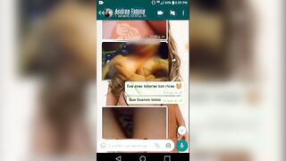The long boobed bimbos at work gets Goddess talking on WhatsApp and