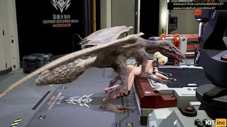 [fallen Doll] Dragons Pounded a Gorgeous Goddess Women [3d Hentai, 4K, 60FPS,