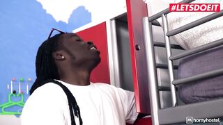 HornyHostel - Eveline Dellai Turned On Czech Takes Long big black cock In