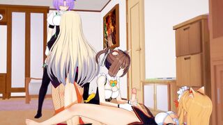 Nekopara: Futa Sex Party - Coconut, Maple, Azuki, Cinnamon
