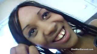 Long Boobed ebony flashed inside car before a fucked