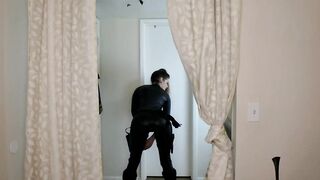 Agent Erin SPOTTED made to do double penetration!