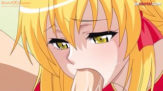 Hentai Uncensored | Deep Anal with babe and Cum on Mouth |