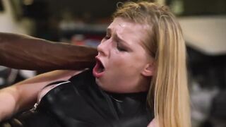 BLONDE FRANCAISE EN SUEUR big black cock DANS SON CUL