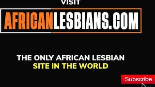 Filthy ebony lesbians into shower together