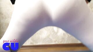 Shows herself in Transparent Clothes with Butt Plug
