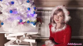 Man Hard Rough Fucks Freaky Elf after Oral Sex on Christmas
