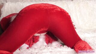 Man Hard Rough Fucks Freaky Elf after Oral Sex on Christmas
