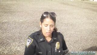 babe MILF cop Maggie Green shares huge african cock with partner on