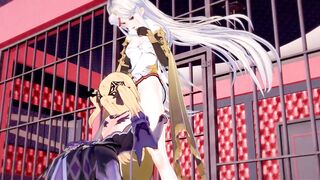 Genshin Impact Hentai - Ningguang Gets Banged! by Fischl with a Fake-Dick