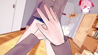 Alt. Doki Doki Futa Club: Futa Natsuki Sladké Kurva s Futa Yuri