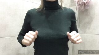 beauty Milf Drained her Breasts with Milk and Drank