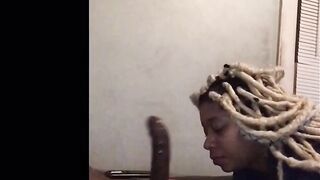Caramel Kush give daddy that incredible sexy bj treatment