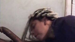 Caramel Kush give daddy that incredible sexy bj treatment
