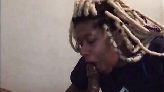 Caramel Kush give daddy that incredible sexy bj treatment