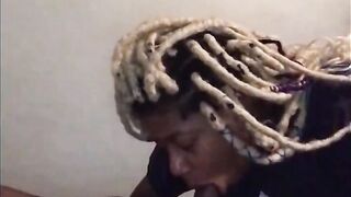Caramel Kush give daddy that incredible sexy bj treatment