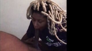 Caramel Kush give daddy that incredible sexy bj treatment