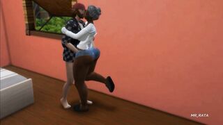 Curvy black granny, The Sims 4