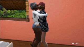 Curvy black granny, The Sims 4