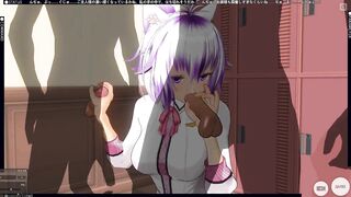 3D HENTAI Friends came to me in the Girl's Locker Room and