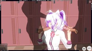 3D HENTAI Friends came to me in the Girl's Locker Room and