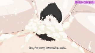 Uncensored Anime MILF Plays with her Son's Friends
