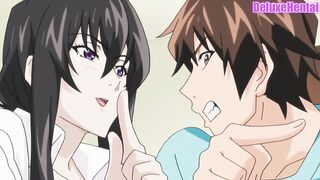 Uncensored Anime MILF Plays with her Son's Friends