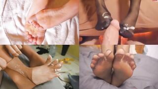 Best of Amateur Turf Job Cumshots & Cum on Feet Compilation