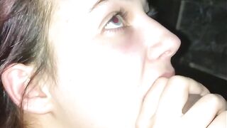 White Eighteen Worship long ebony penis