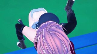 Juna Crawford and Altina Orion Eat Pussy on the School Roof, then