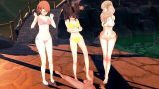 Persona - Footjob Party - 3D Hentai