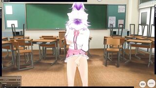 3D CARTOON College chick in Pink Turned me on with Crazy Talk