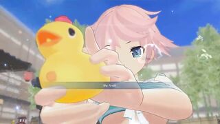 SENRAN KAGURA Peach Beach Splash (nude Mod Gameplay)