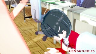 Sword Art Online - Kirito x Naoha Boobjob & Fuck inside a