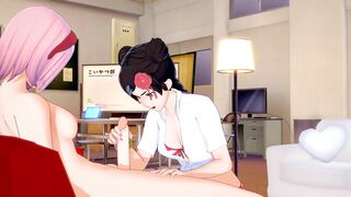 Futa Sakura x Tenten[Naruto] — 3D HENTAI