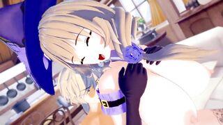 Genshin Impact: LONG TITTIES WITCH LISA NEEDS CUM (3D Animated)