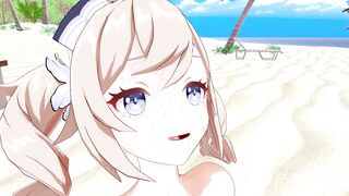Barbara Genshin Impact 3D HENTAI 3/8